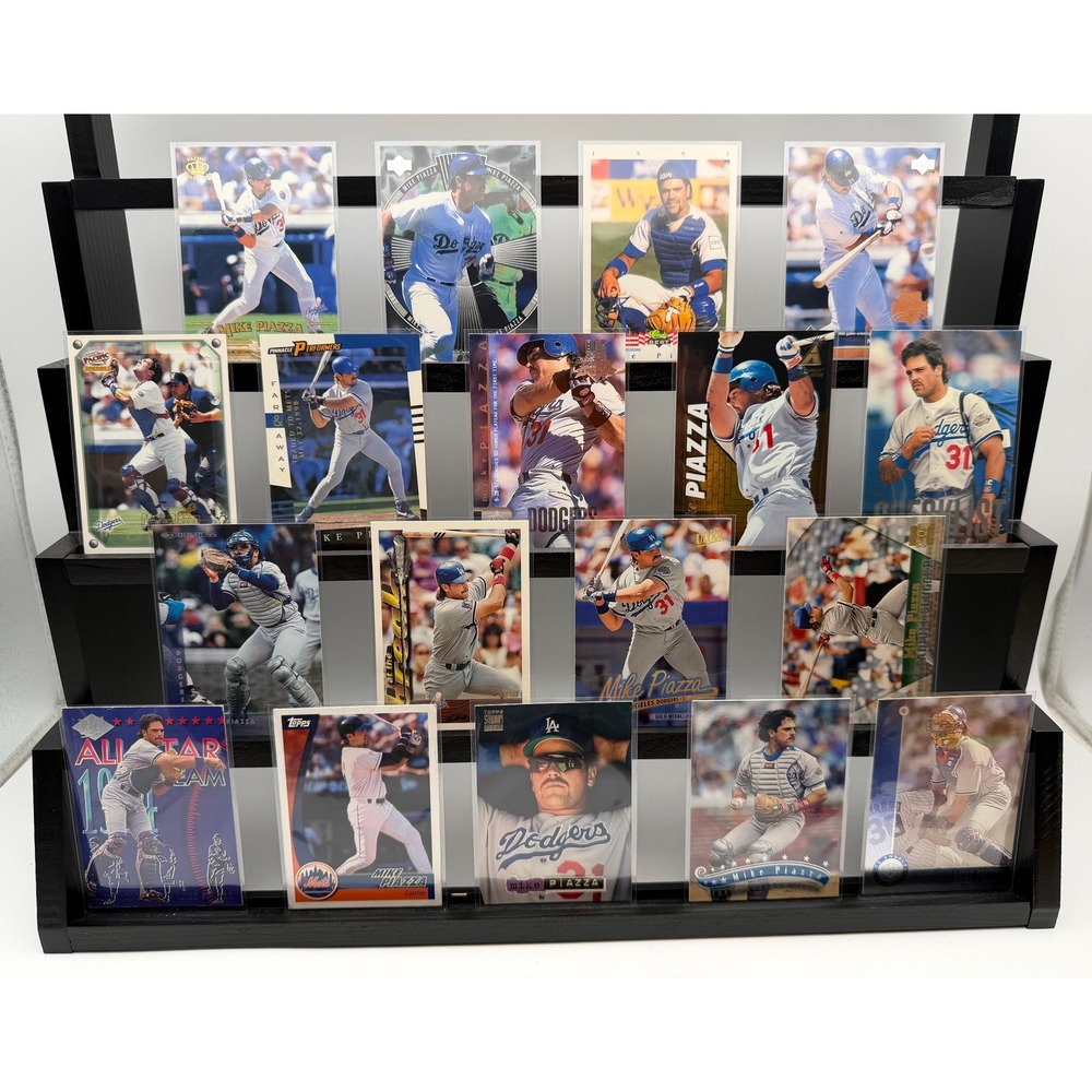 Mike Piazza Baseball Card Lot 18ct Dodgers Mets Topps Stadium Club Upper Deck